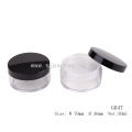 Leere lose Pulver Fall leere runde Kosmetik-Glas 50ml lose Pulver Container mit Sichter